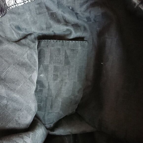 Furla croc Embossed Genuine Leather Purse in black - Picture 13 of 13